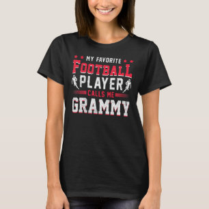 Sportfan American Football Player Grammy Football T-Shirt