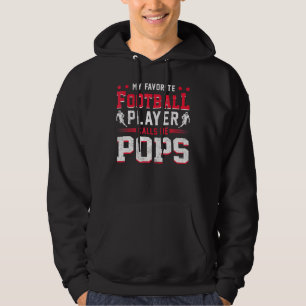 Sportfan American Football Player Pops Football Hoodie