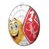 Sportfan emoji dartscheibe (Vorderseite rechts)