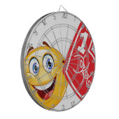 Sportfan emoji dartscheibe (Vorderseite Links)