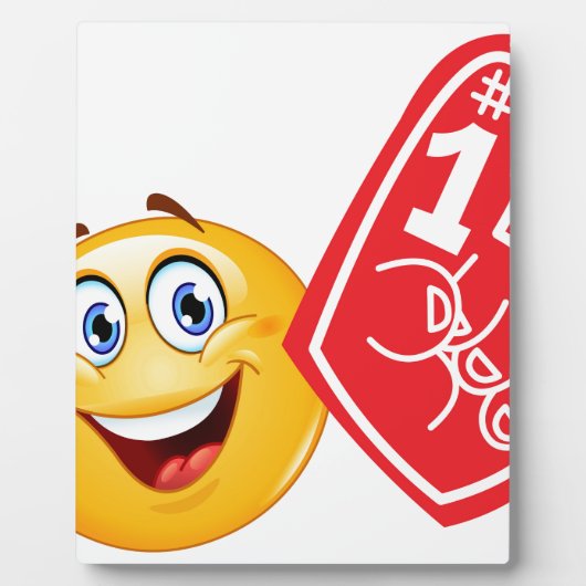 Sportfan emoji fotoplatte (Vorderseite)