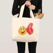 Sportfan emoji jumbo stoffbeutel (Vorderseite (Produkt))