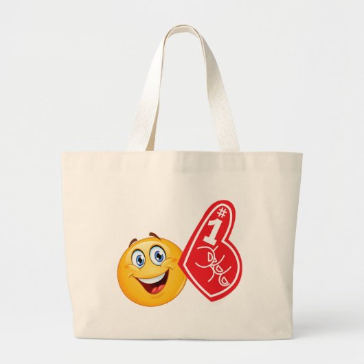 Sportfan emoji jumbo stoffbeutel (Vorne)
