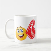 Sportfan emoji kaffeetasse (Links)