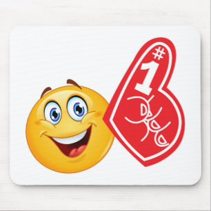 Sportfan-Emoticon Mousepad