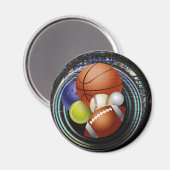 Sportfan Magnet (Vorderseite/Rückseite)