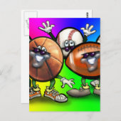 Sportfan Postkarte (Vorne/Hinten)