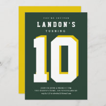 Sportfanatische Kindergeburtstag Party Einladung