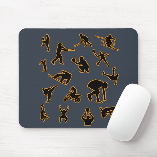 Sportfanatisches Musepad Mousepad (Mit Mouse)