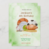 Sportfeier Einladung (Vorne/Hinten)