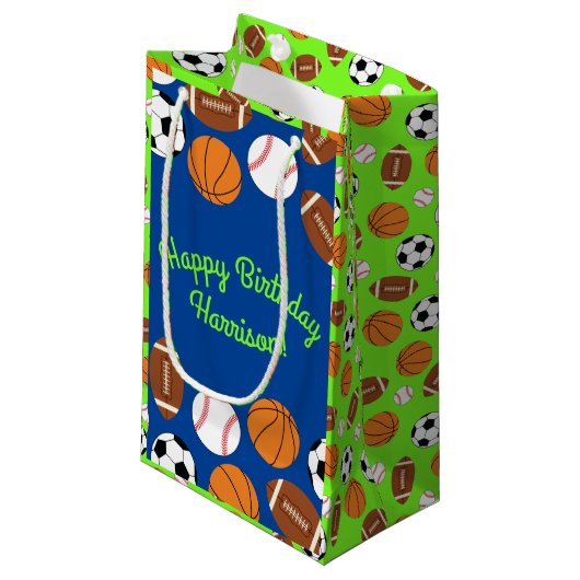 Sportfeier Kleine Geschenktüte (Vorderseite Schrägansicht)