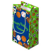 Sportfeier Kleine Geschenktüte (Rückseite Schrägansicht)