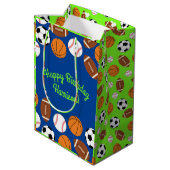 Sportfeier Mittlere Geschenktüte (Rückseite Schrägansicht)