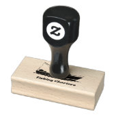 Sportfischer-Trawler-Boot Charter oder Kapitänsnam Gummistempel (Stempel)