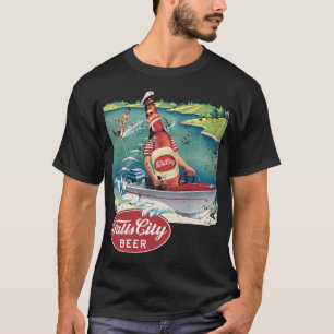 Sportfischerboot und Kapitän T-Shirt