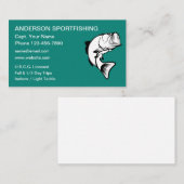 Sportfischerei Thema Visitenkarten Visitenkarte (Vorne/Hinten)
