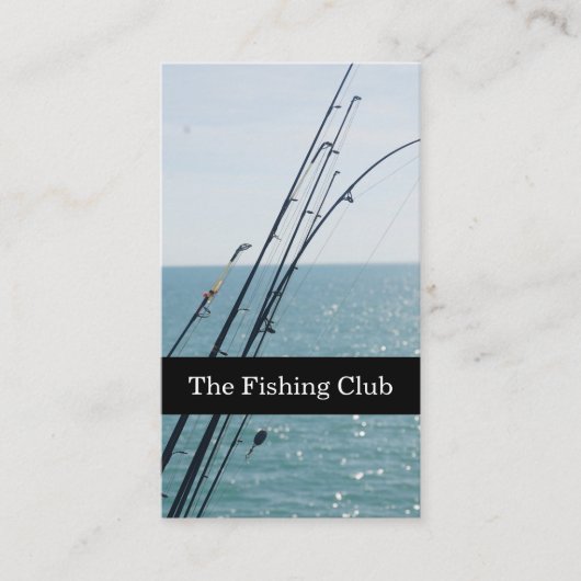 Sportfischerei und -fischerei visitenkarte (Vorderseite)