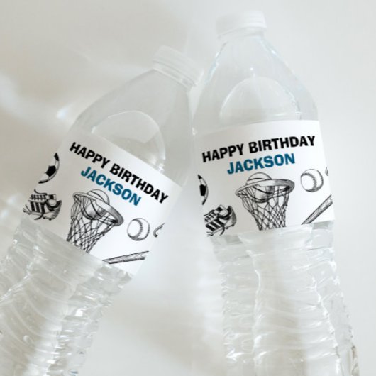 Sportflaschen Wasserflaschenetikett