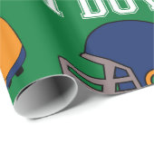 SPORTFootball-Touch Fein farbiges Muster Geschenkpapier (Rolleneckpunkt)