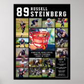 Sportfoto-Kollage Abendschluss der Oberstufe Poster (Vorne)