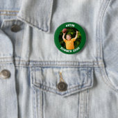 Sportfoto Waldgrüner Rand Button (Beispiel)