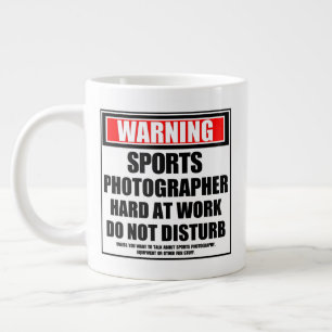 Sportfotograf wird hart am Arbeitsplatz gewarnt Jumbo-Tasse