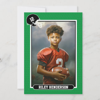 Sportfotografie Fußball Geburtstagsparty Einladung