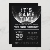 Sportfußball Einladung zum Geburtstag (Vorne/Hinten)