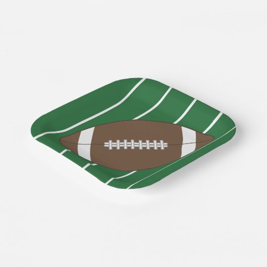 Sportfußball-Party Teller (Gewinkelt)