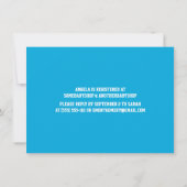 Sportfußball Scoreboard Baby Boy Dusche Blau Einladung (Rückseite)