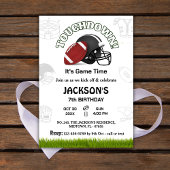 Sportfußball Touchdown Kinder Gameday 7. Geburtsta Einladung