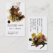 Sportfußball-Wettlauf Ball Urban Vector Visitenkarte (Vorne/Hinten)