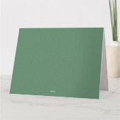 Sportfußballfeld rosa personalisiert dankeskarte (Rückseite)