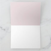 Sportfußballfeld rosa personalisiert dankeskarte (Innenseite)