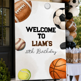Sportgeburtstag | Geburtstagsfeier mit allen Sport Poster