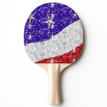 Sportgerät - Amerikanisches Pingpongpaddel - Flagg