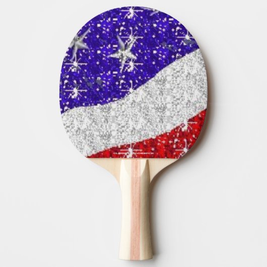 Sportgerät - Amerikanisches Pingpongpaddel - Flagg Tischtennis Schläger (Vorderseite)