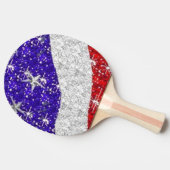 Sportgerät - Amerikanisches Pingpongpaddel - Flagg Tischtennis Schläger (Seitenansicht)