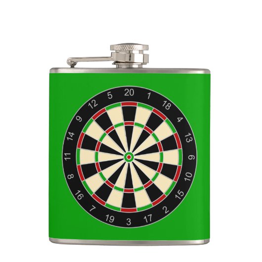 Sportgeräte - Dartboard 1 Flachmann (Vorderseite)