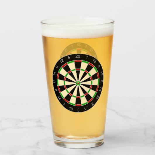 Sportgeräte - Dartboard 1 Glas (Vorne (Gefüllt))