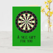 Sportgeräte - Dartboard 1 Karte (Gelbe Blume)