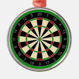 Sportgeräte - Dartboard 1 Ornament Aus Metall