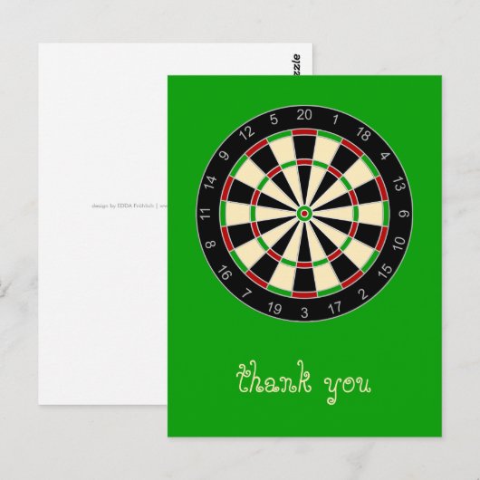 Sportgeräte - Dartboard 1 Postkarte (Vorne/Hinten)