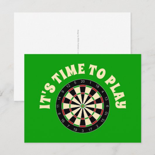 Sportgeräte - Dartboard 1 Postkarte (Vorne/Hinten)