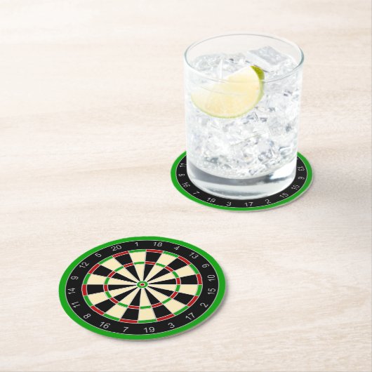 Sportgeräte - Dartboard 1 Runder Pappuntersetzer (Vor Ort)