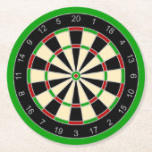Sportgeräte - Dartboard 1 Runder Pappuntersetzer (Vorderseite)