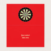 Sportgeräte - Dartboard 1 Visitenkarten (Innenseite Aufgefaltet)