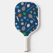 Sportgeräte in dunkelblau pickleball schläger (Rückseite)