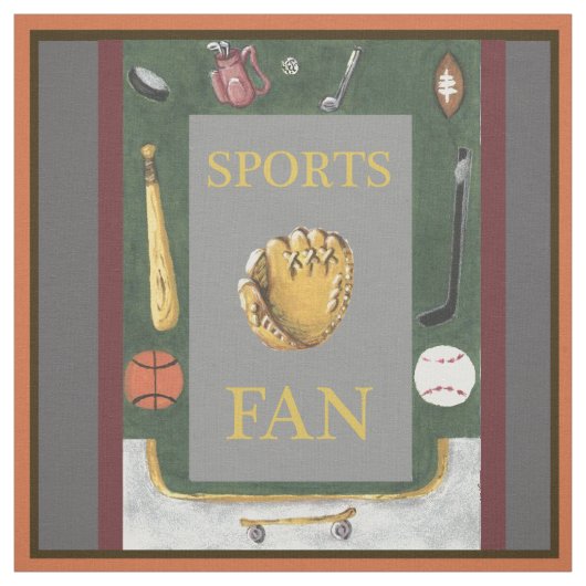 Sportgeräte Stoff (Muster)