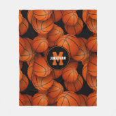 Sportgeschenke Jungen Mädchen personalisiert Baske Fleecedecke (Vorderseite)